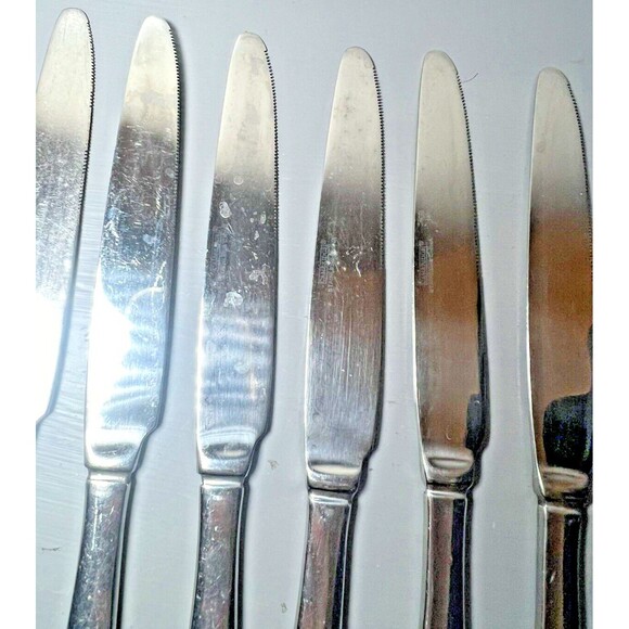Cambridge Stainless Steel China Flatware Lot of 6 Butter‎ Cutters Heavy - Picture 4 of 16